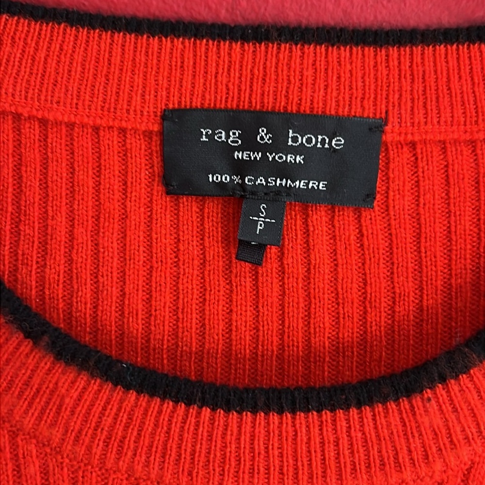 Rag & Bone Red Cashmere Sweater Dress - Picture 2 of 7
